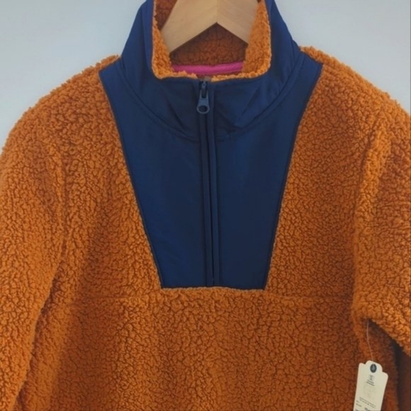 ST. JOHN'S BAY | Women's  Roasted Pecan Sherpa Pullover Sweater - Picture 2 of 4